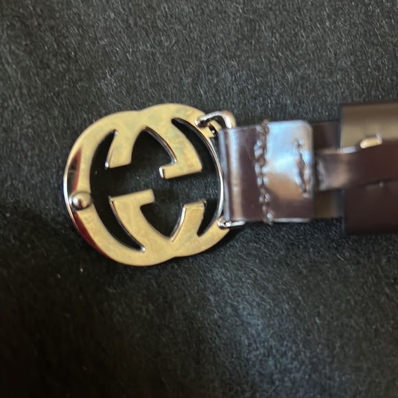 Gucci GG silver hardware brown leather 70 CM - Picture 4 of 8